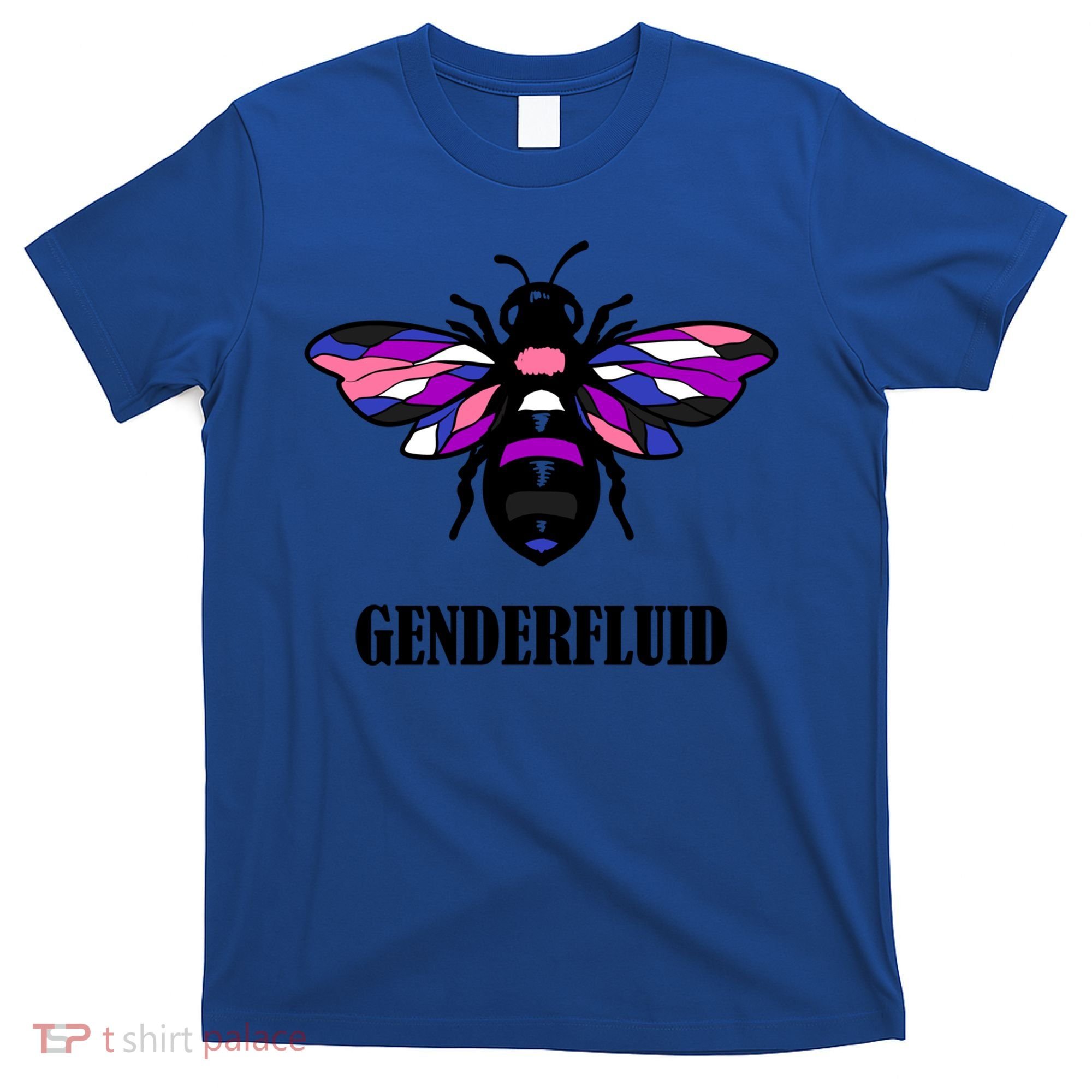 Genderfluid Flag Bee Funny Proud Lgbtq Gender Fluid Pride Gift T-Shirt