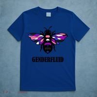 Genderfluid Flag Bee Funny Proud Lgbtq Gender Fluid Pride Gift T-Shirt thumb 5