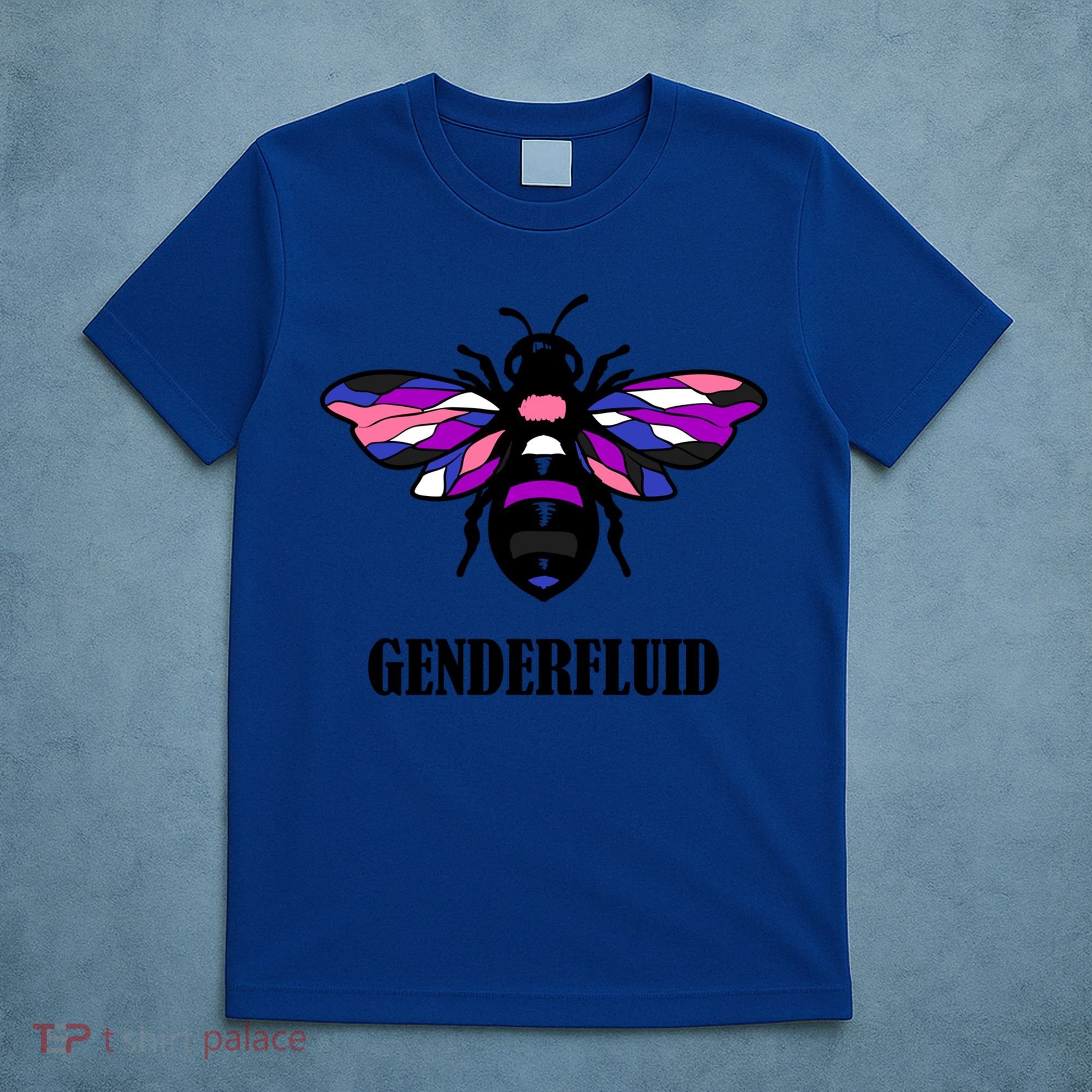 Genderfluid Flag Bee Funny Proud Lgbtq Gender Fluid Pride Gift T-Shirt