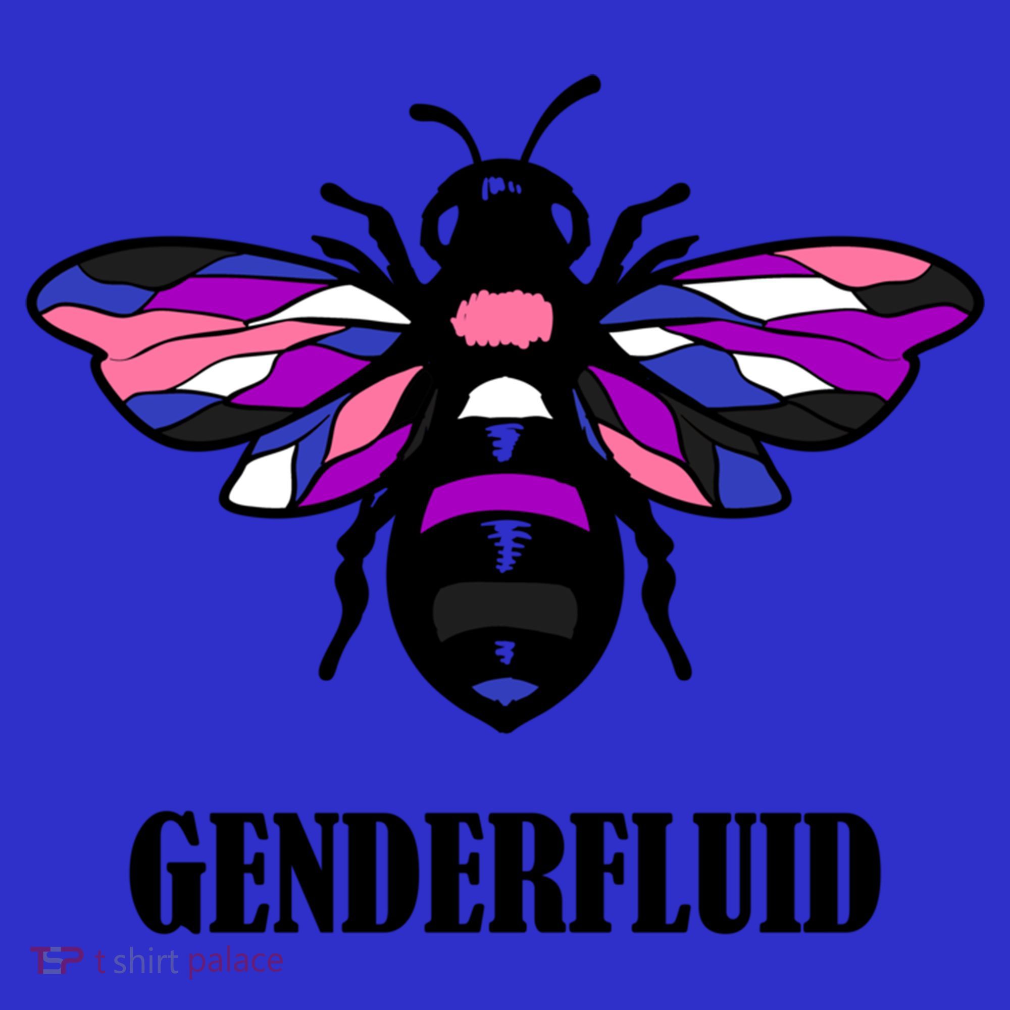 Genderfluid Flag Bee Funny Proud Lgbtq Gender Fluid Pride Gift Women's Tank Top