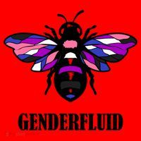 Genderfluid Flag Bee Funny Proud Lgbtq Gender Fluid Pride Gift Santa Hat thumb 1