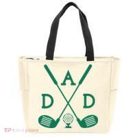 Golf First Birthday Dad Hole In One Golf Sport Matching Tote Bag thumb 0