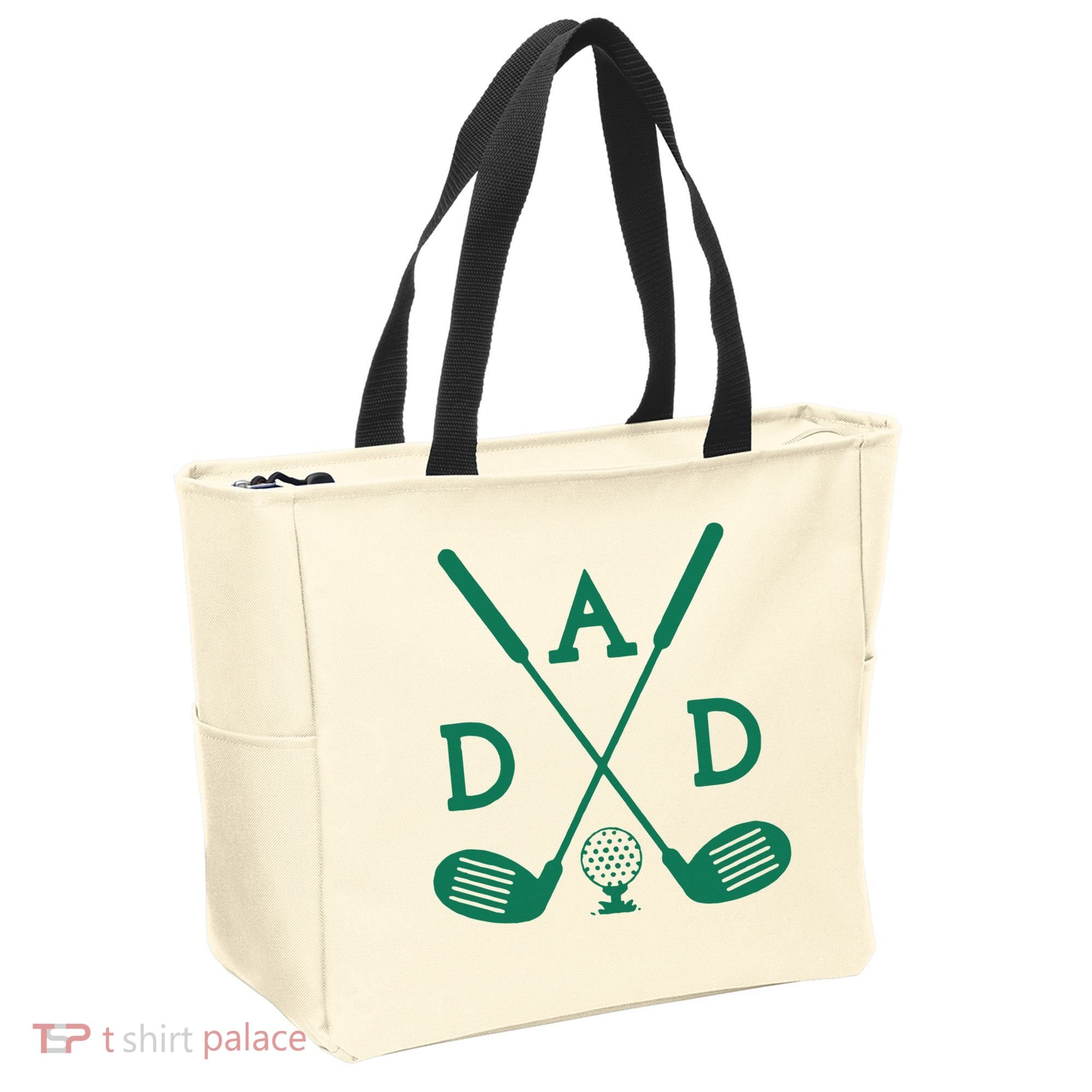 Golf First Birthday Dad Hole In One Golf Sport Matching Tote Bag