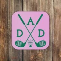 Golf First Birthday Dad Hole In One Golf Sport Matching Coaster thumb 0