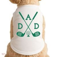 Golf First Birthday Dad Hole In One Golf Sport Matching Doggie Tank thumb 0
