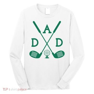 Golf First Birthday Dad Hole In One Golf Sport Matching Long Sleeve Shirt