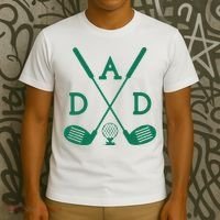 Golf First Birthday Dad Hole In One Golf Sport Matching T-Shirt thumb 3