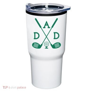 Golf First Birthday Dad Hole In One Golf Sport Matching Tumbler