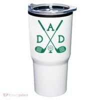 Golf First Birthday Dad Hole In One Golf Sport Matching Tumbler thumb 0