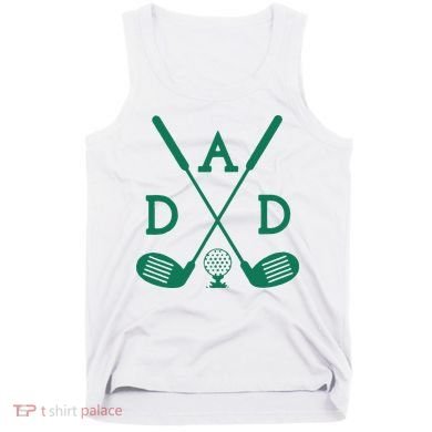 Golf First Birthday Dad Hole In One Golf Sport Matching Tank Top