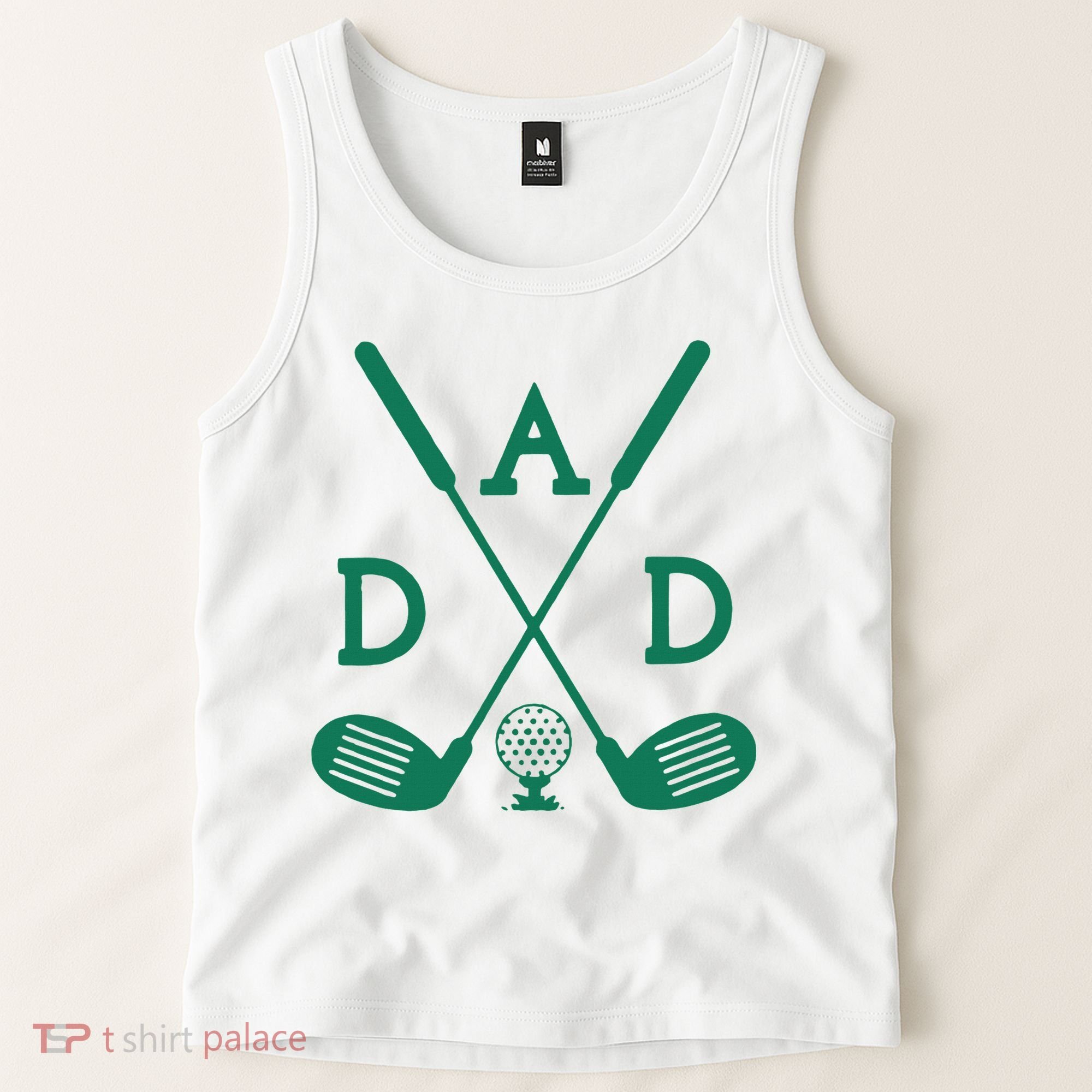 Golf First Birthday Dad Hole In One Golf Sport Matching Tank Top