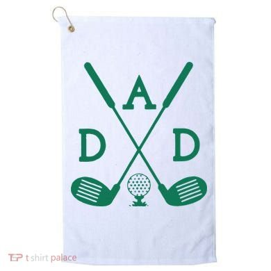 Golf First Birthday Dad Hole In One Golf Sport Matching Golf Towel