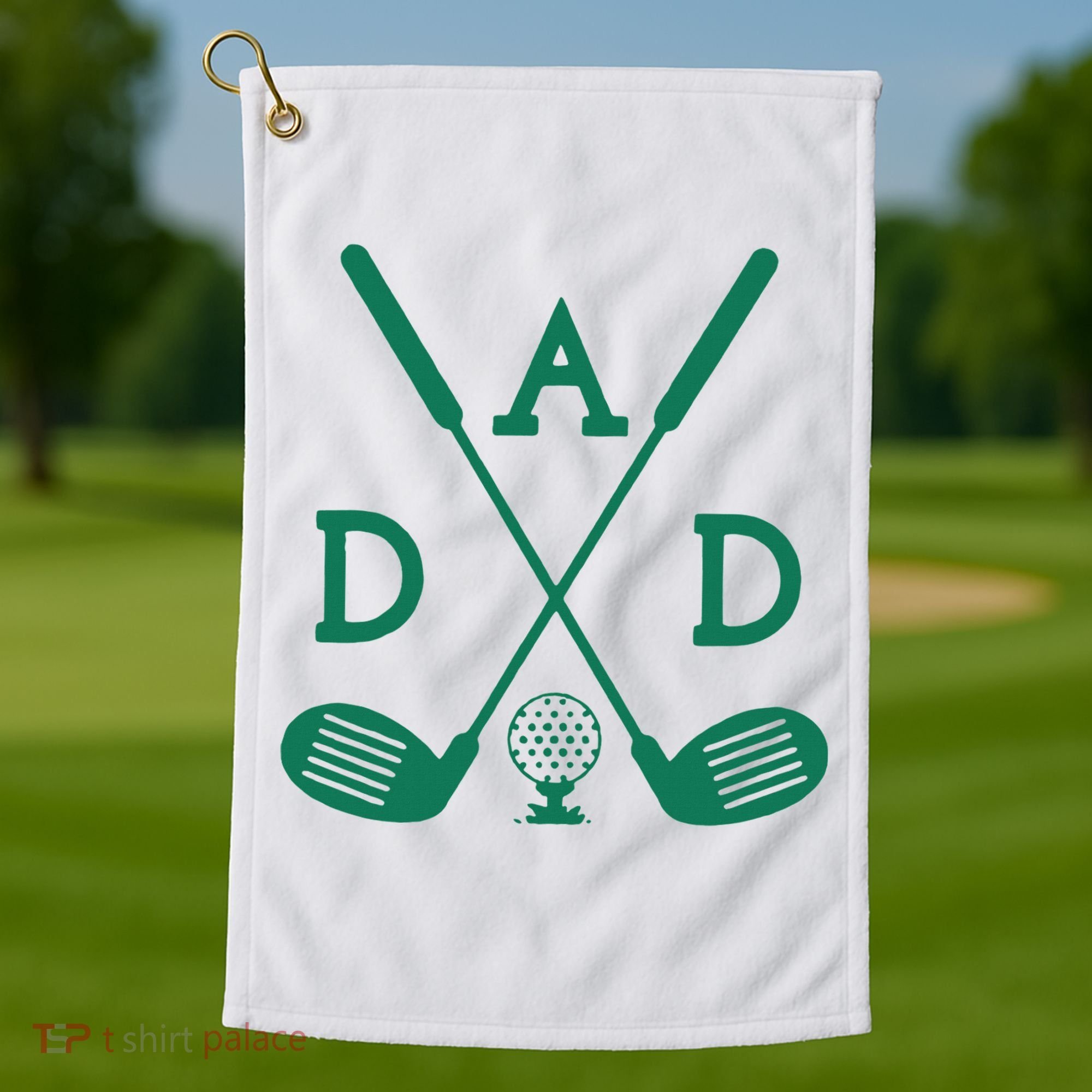 Golf First Birthday Dad Hole In One Golf Sport Matching Golf Towel