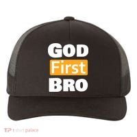God First Bro Yupoong Adult 5-Panel Trucker Hat thumb 0