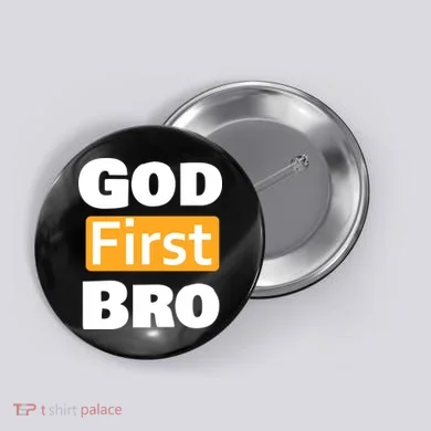 God First Bro Button