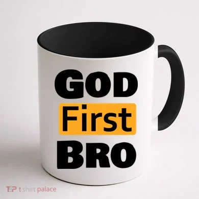 God First Bro Coffee Mug back