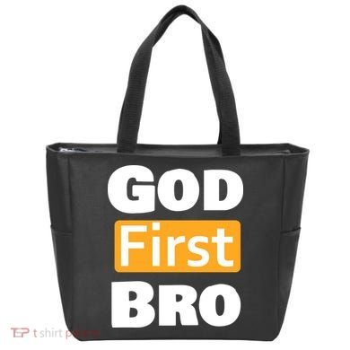 God First Bro Tote Bag