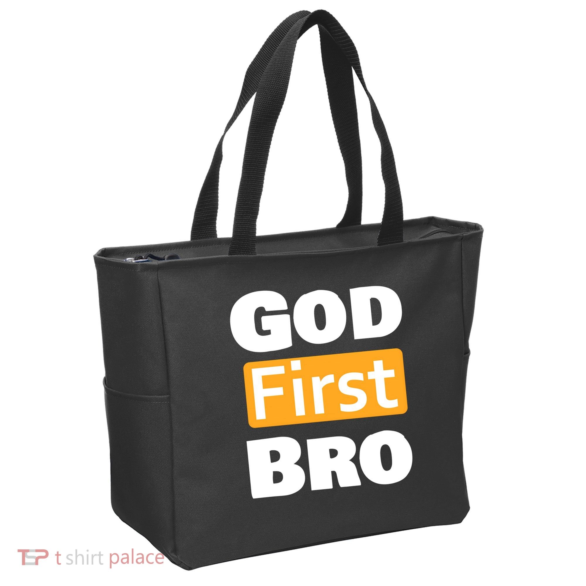 God First Bro Tote Bag