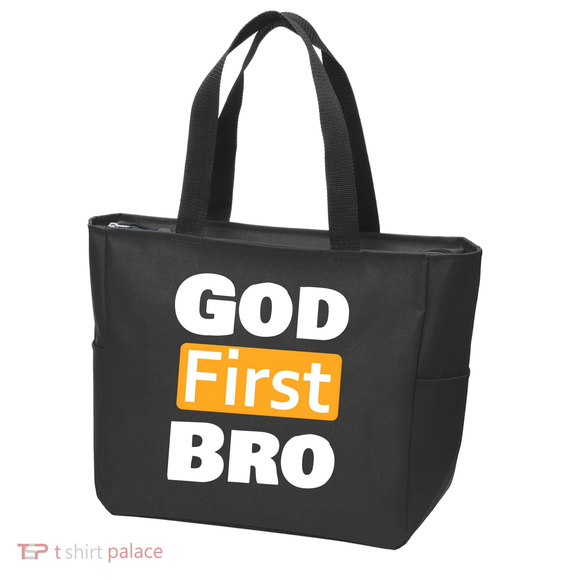 God First Bro Tote Bag