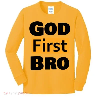 God First Bro Kids Long Sleeve Shirt