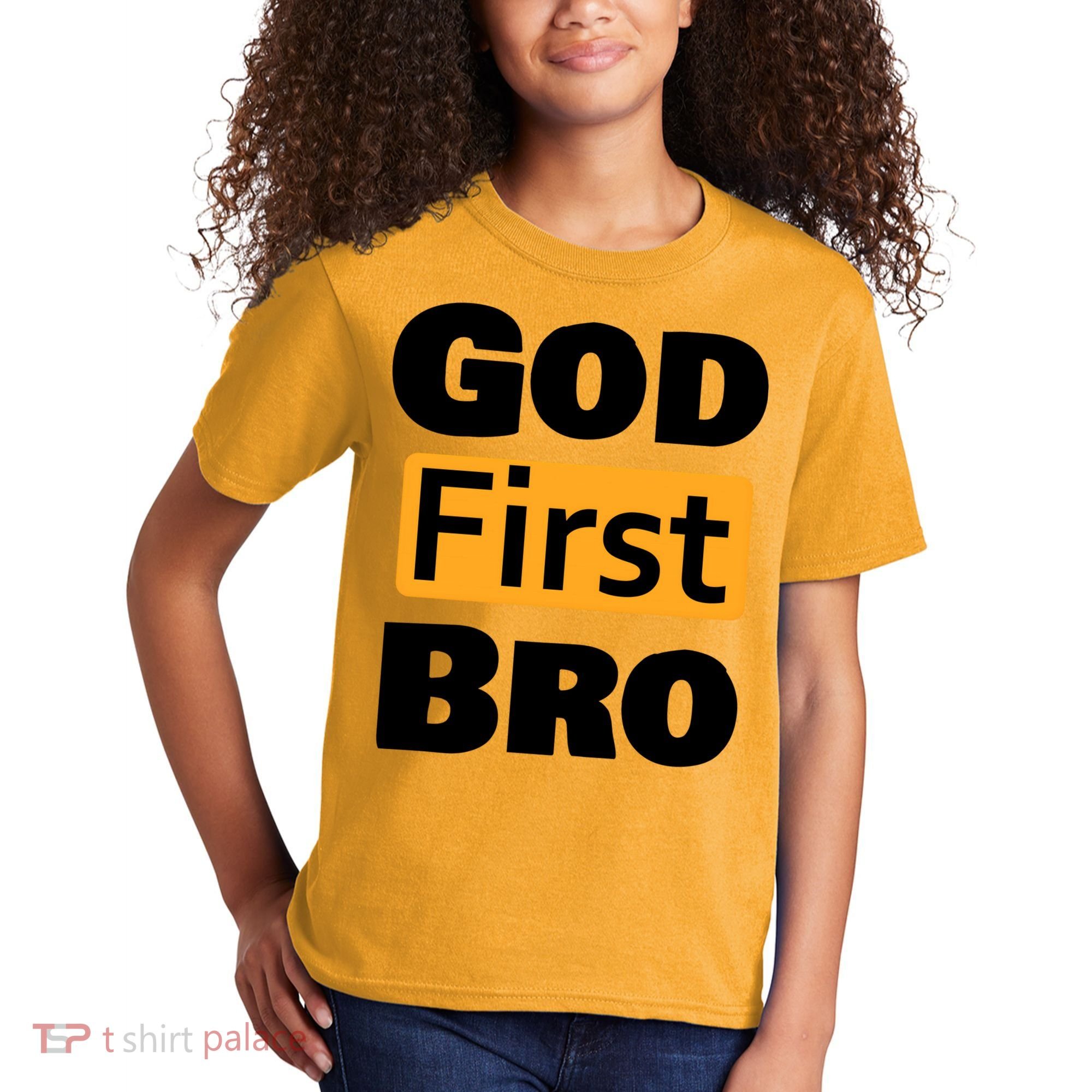 God First Bro Kids T-Shirt