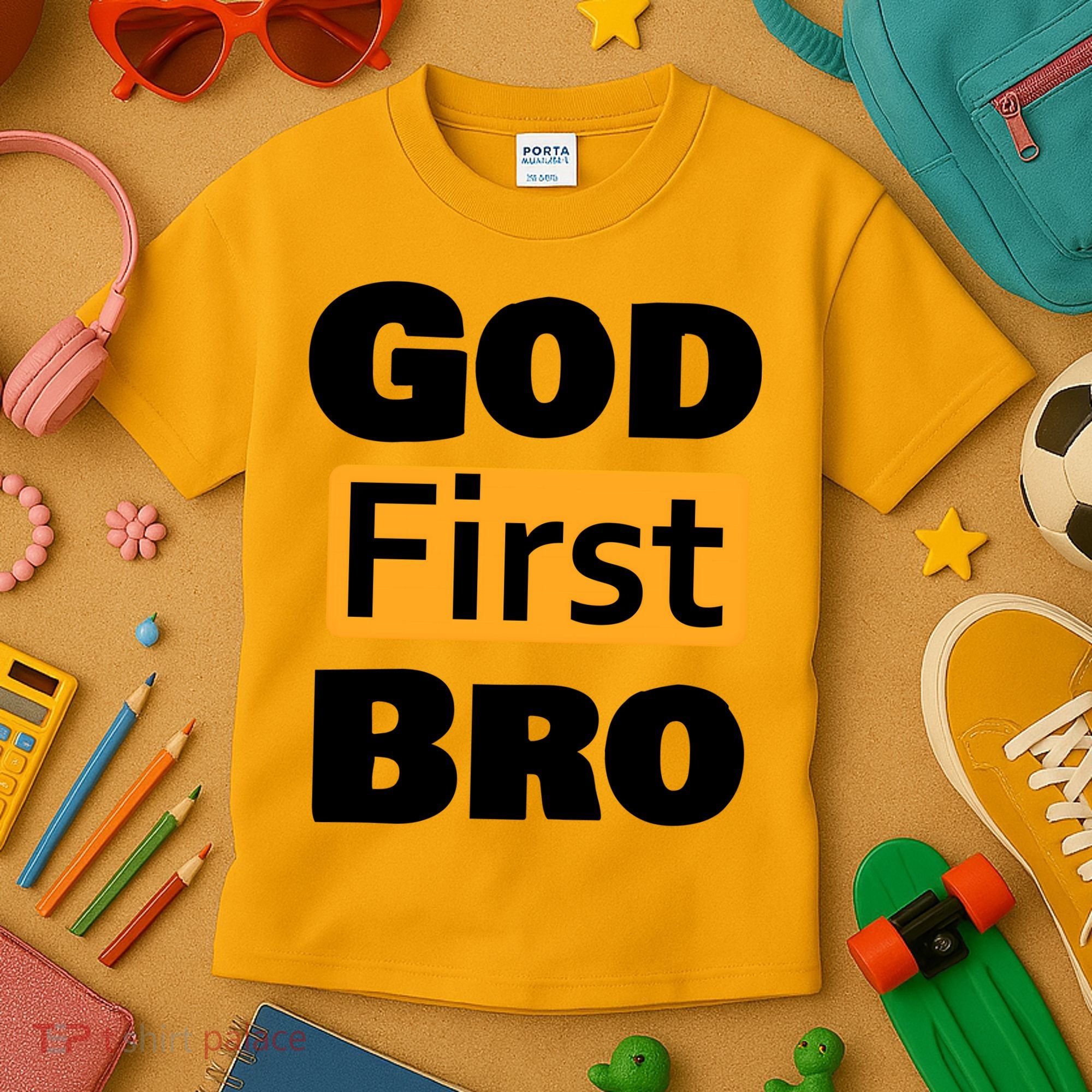 God First Bro Kids T-Shirt