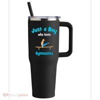 Gymnastics for Boy | Gymnastics 40oz Vacuum Insulated Stainless Steel Travel Tumbler thumb 0