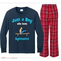 Gymnastics for Boy | Gymnastics Kids Long Sleeve Plaid Pajama Set thumb 0