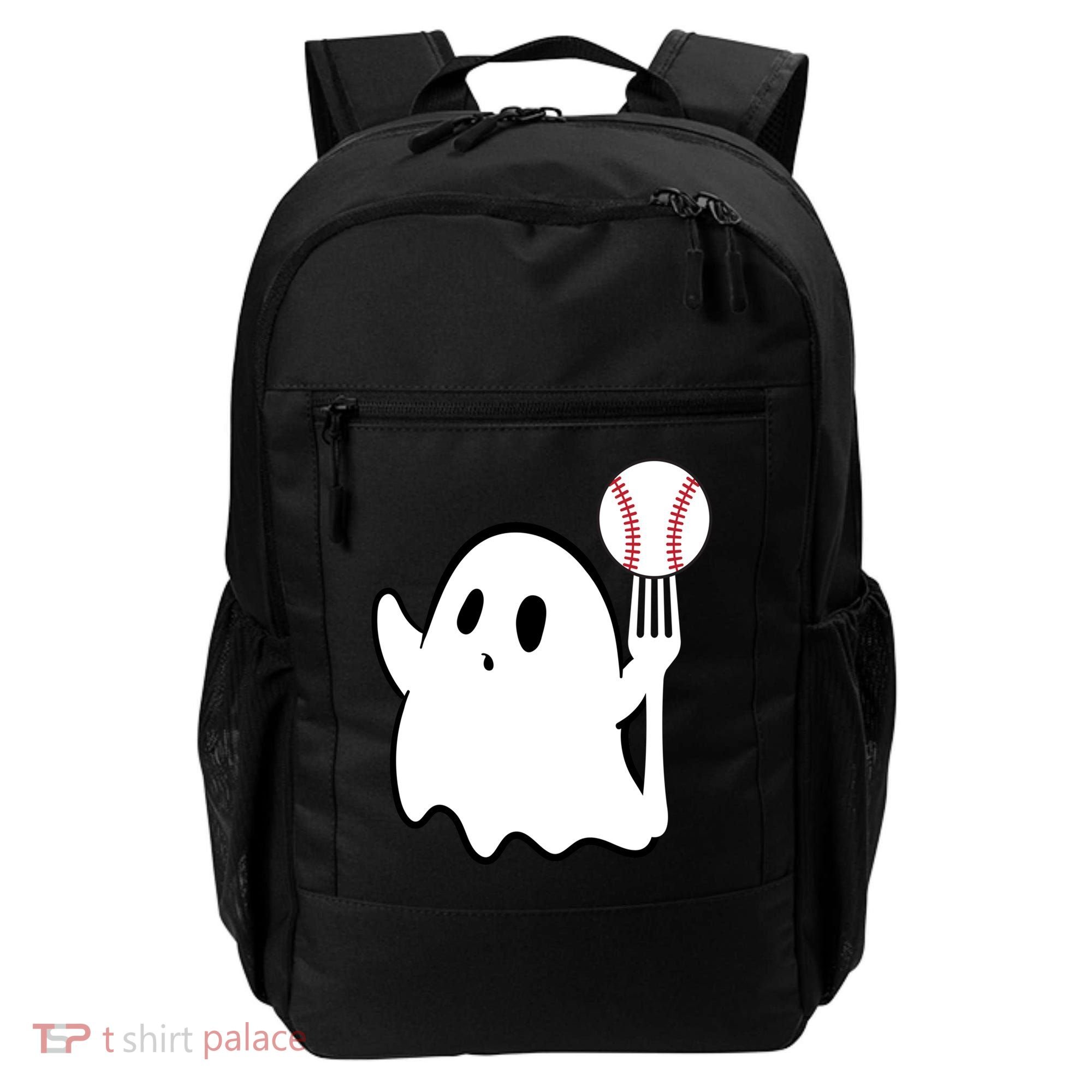 Ghost Forkball Baseball Pitch Fork Ball K Strikeout Backpack