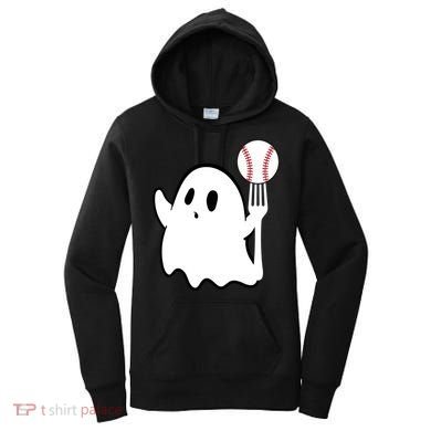 Ghost Forkball Baseball Pitch Fork Ball K Strikeout Women's Hoodie
