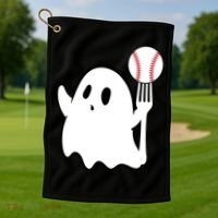 Ghost Forkball Baseball Pitch Fork Ball K Strikeout Golf Towel thumb 1