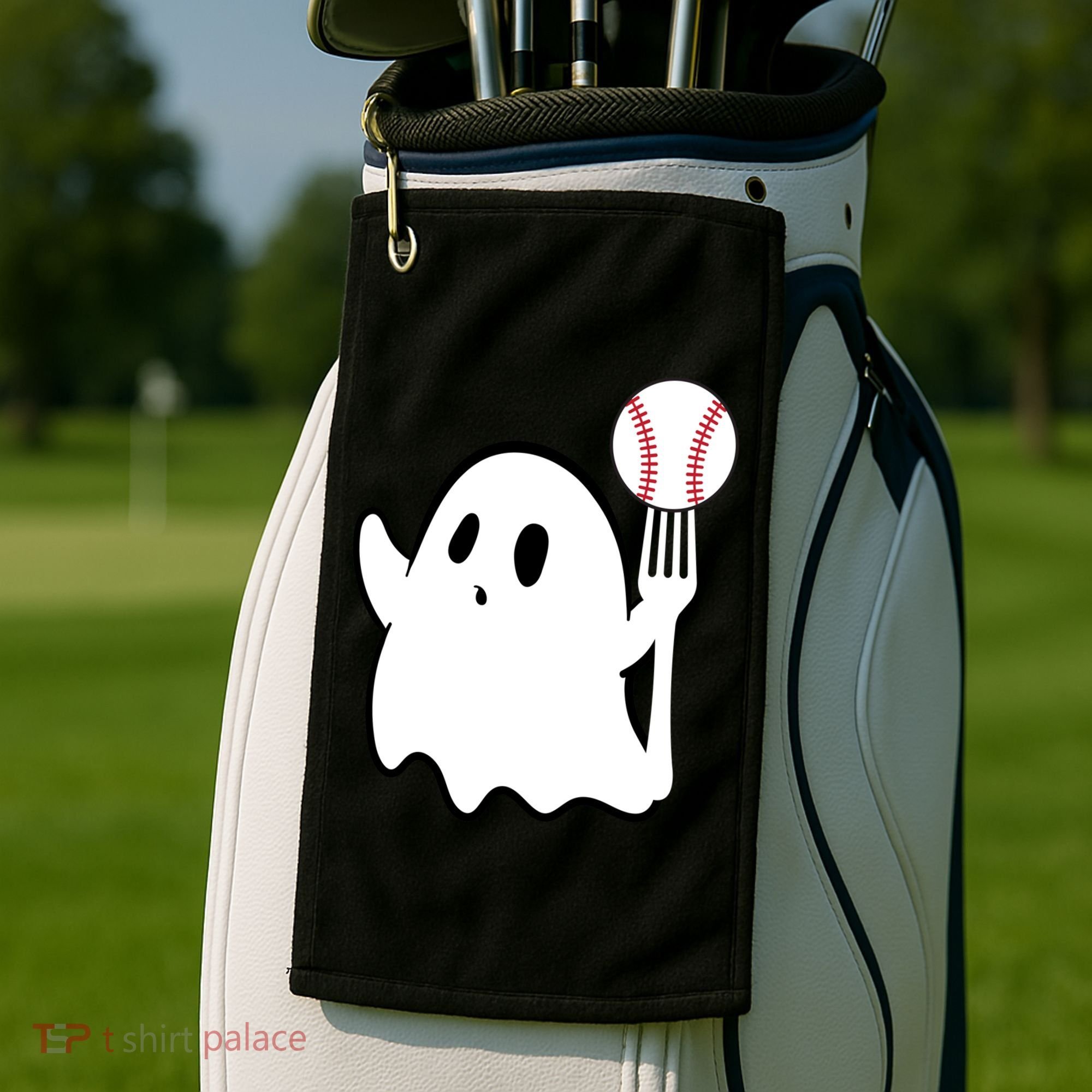 Ghost Forkball Baseball Pitch Fork Ball K Strikeout Golf Towel