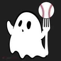 Ghost Forkball Baseball Pitch Fork Ball K Strikeout Golf Towel thumb 3