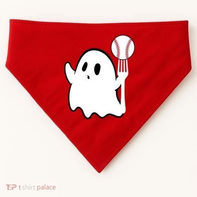 Ghost Forkball Baseball Pitch Fork Ball K Strikeout USA-Made Doggie Bandana