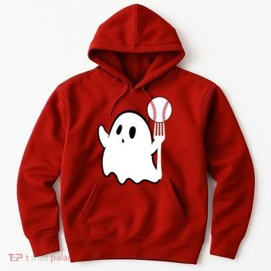 Ghost Forkball Baseball Pitch Fork Ball K Strikeout Hoodie