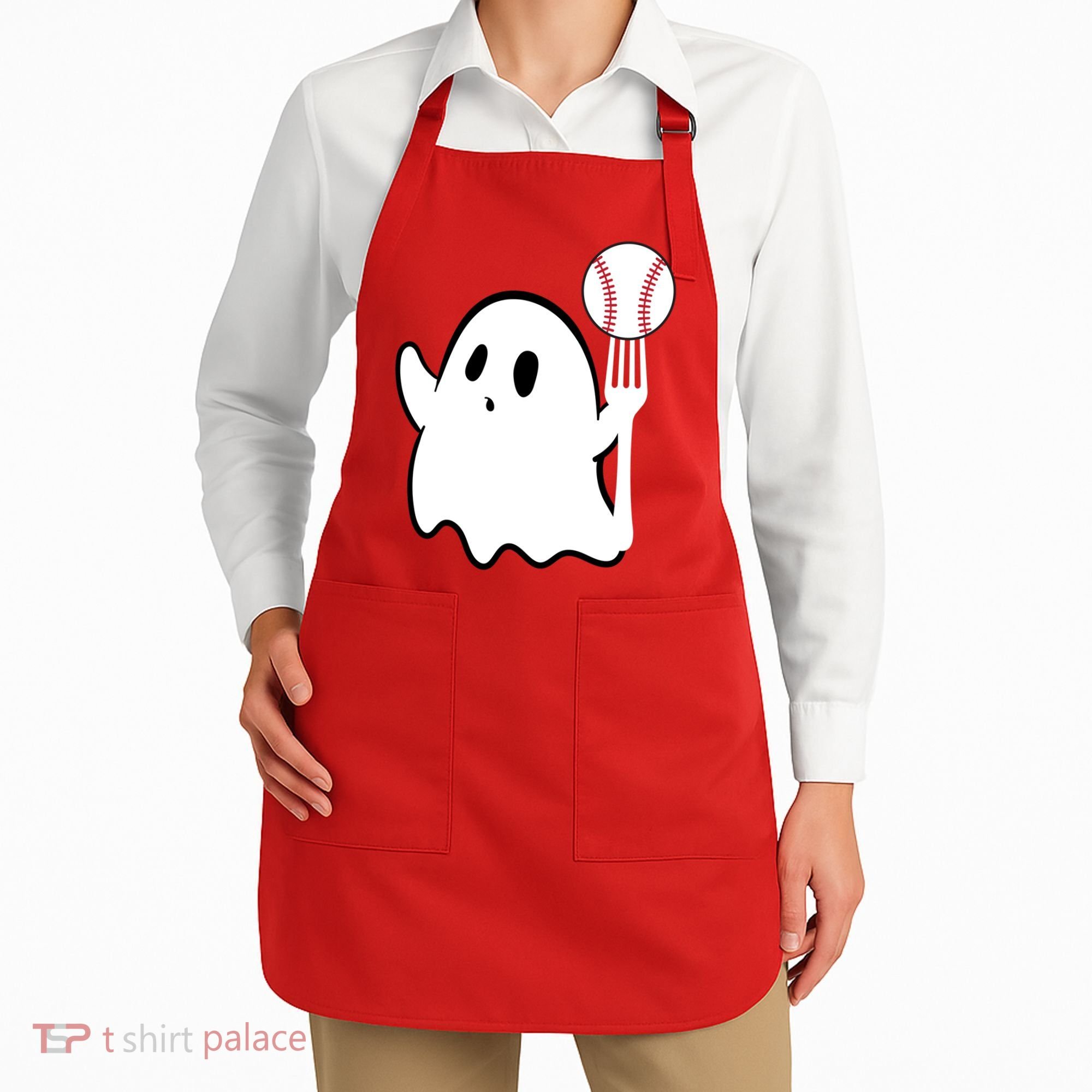 Ghost Forkball Baseball Pitch Fork Ball K Strikeout Apron
