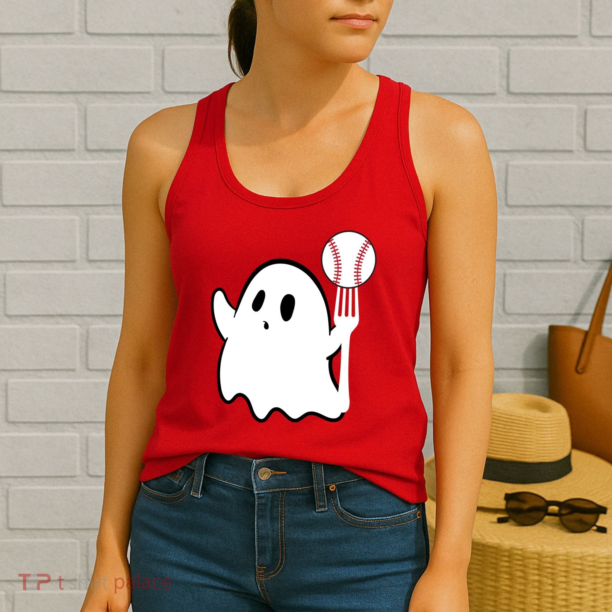 Ghost Forkball Baseball Pitch Fork Ball K Strikeout Women's Tank Top