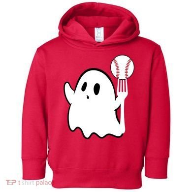 Ghost Forkball Baseball Pitch Fork Ball K Strikeout Toddler Hoodie