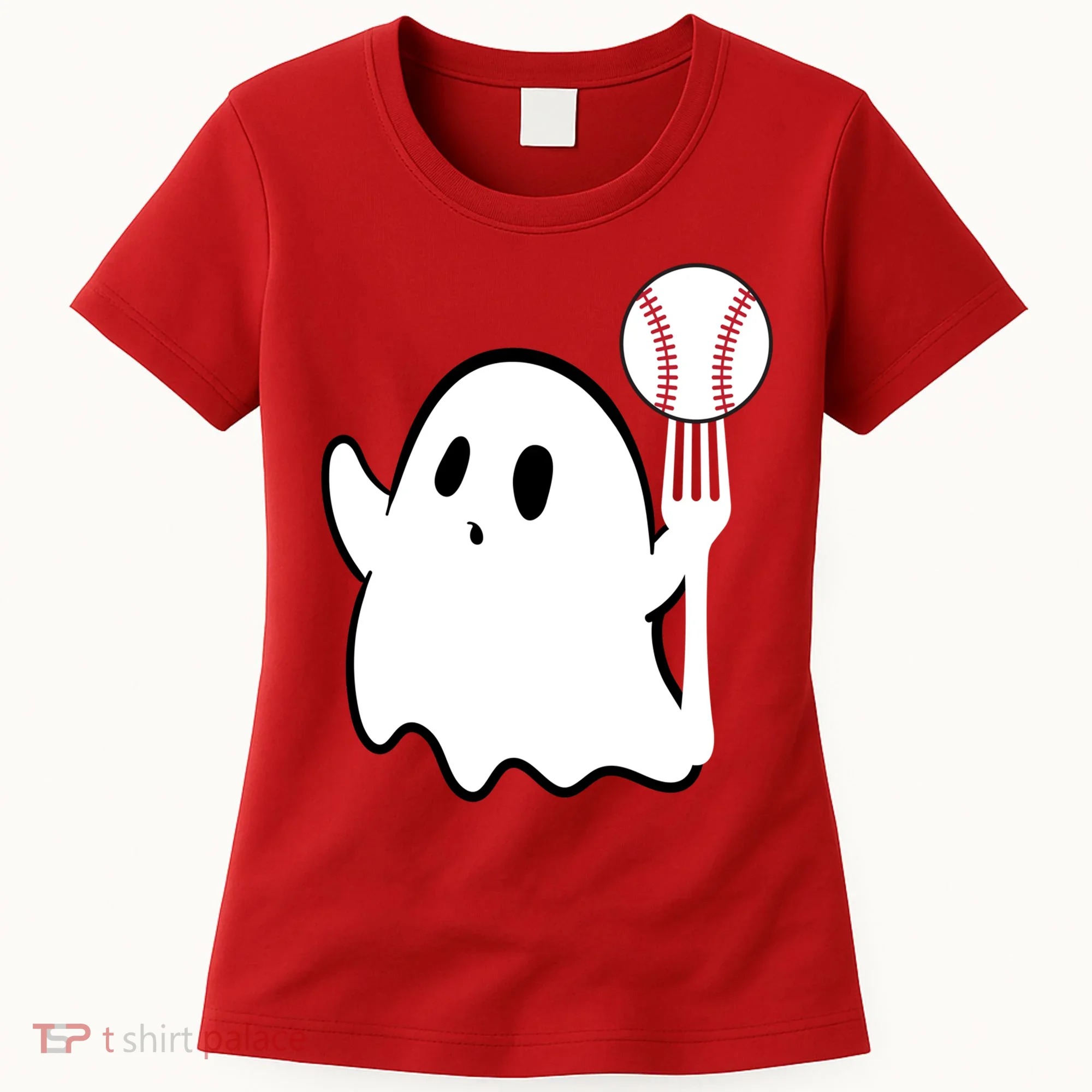 Ghost Forkball Baseball Pitch Fork Ball K Strikeout Women's T-Shirt