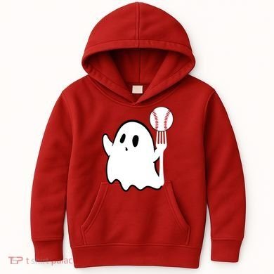 Ghost Forkball Baseball Pitch Fork Ball K Strikeout Kids Hoodie