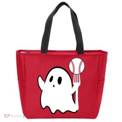 Ghost Forkball Baseball Pitch Fork Ball K Strikeout Tote Bag