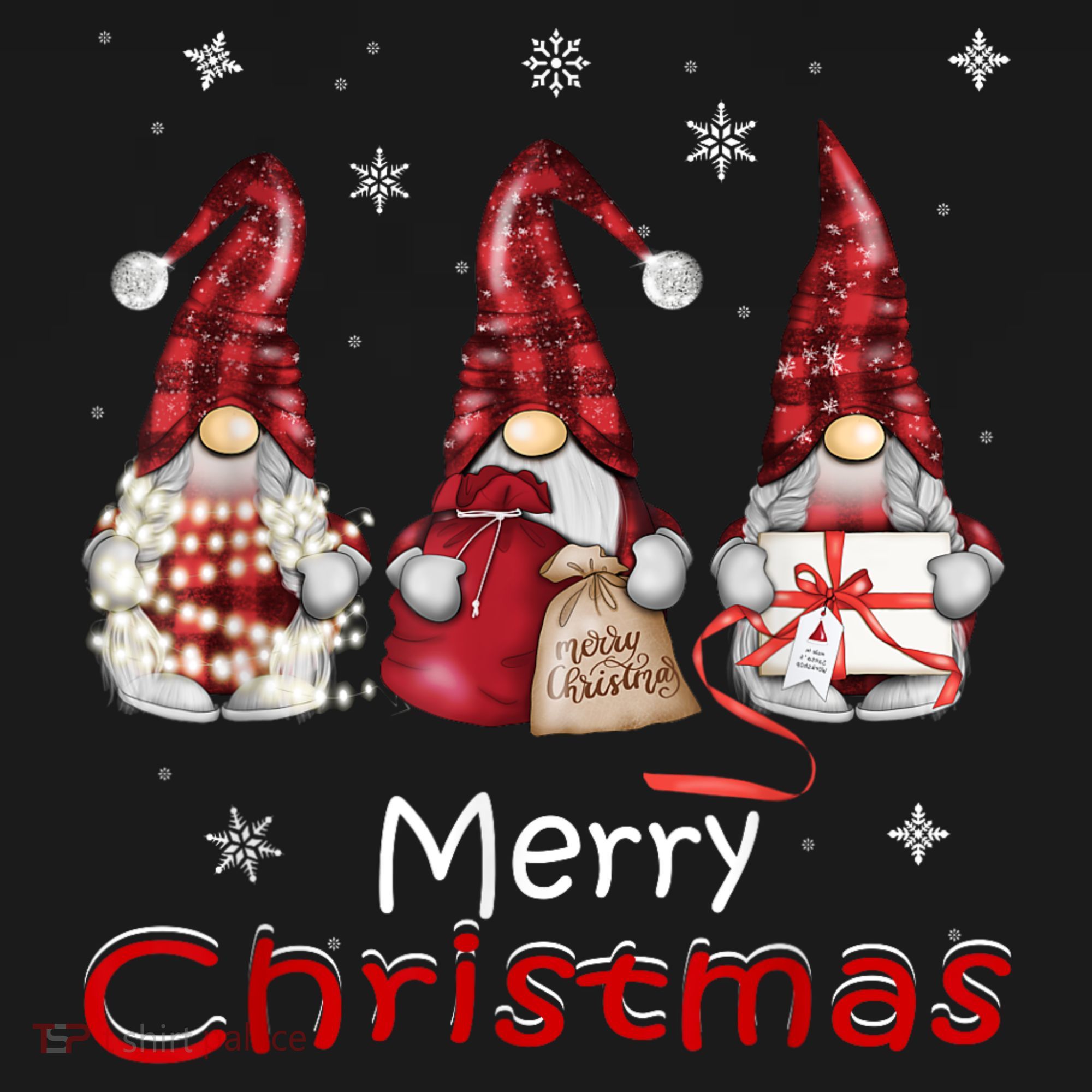 Gnome Family Christmas For Women Buffalo Plaid Long Sleeve Shirt