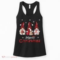Gnome Family Christmas For Women Buffalo Plaid Women's Tank Top thumb 0