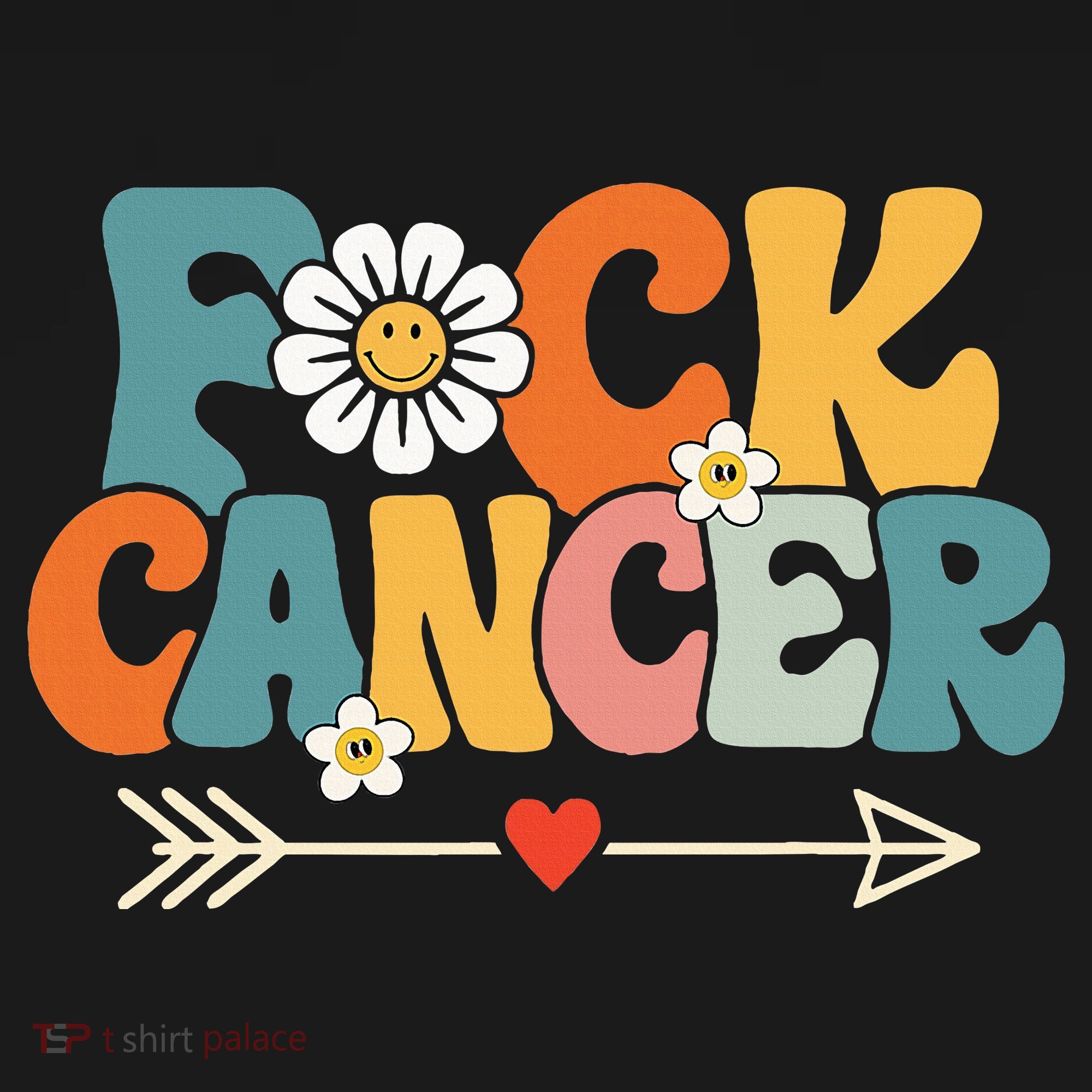 Groovy Fuck Cancer I Hate Cancer Breast Cancer Awareness Women's Tank Top