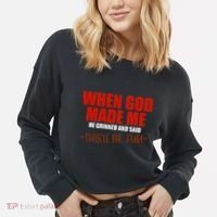 God's Fun Creation Cropped Pullover Crew thumb 2