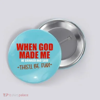 God's Fun Creation Button