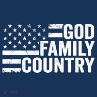 God Family Country - Patriotic Christian American Flag T-Shirt thumb 7