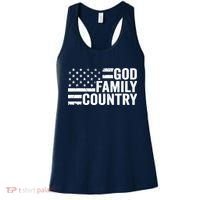 God Family Country - Patriotic Christian American Flag Women's Tank Top thumb 0