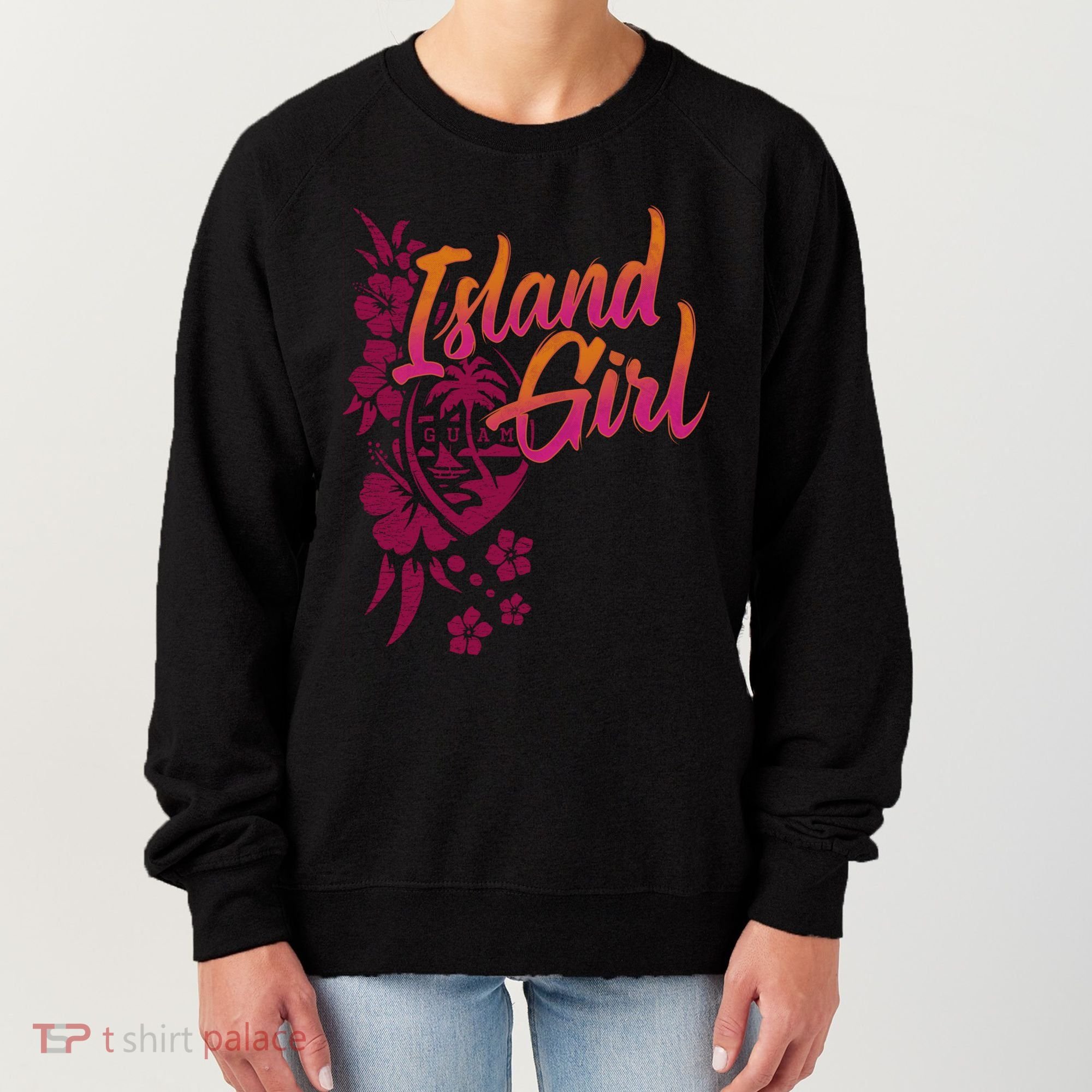 Guam Flower Chamorrita Guam Island Guaian Chamorro Gift Women's Sweatshirt