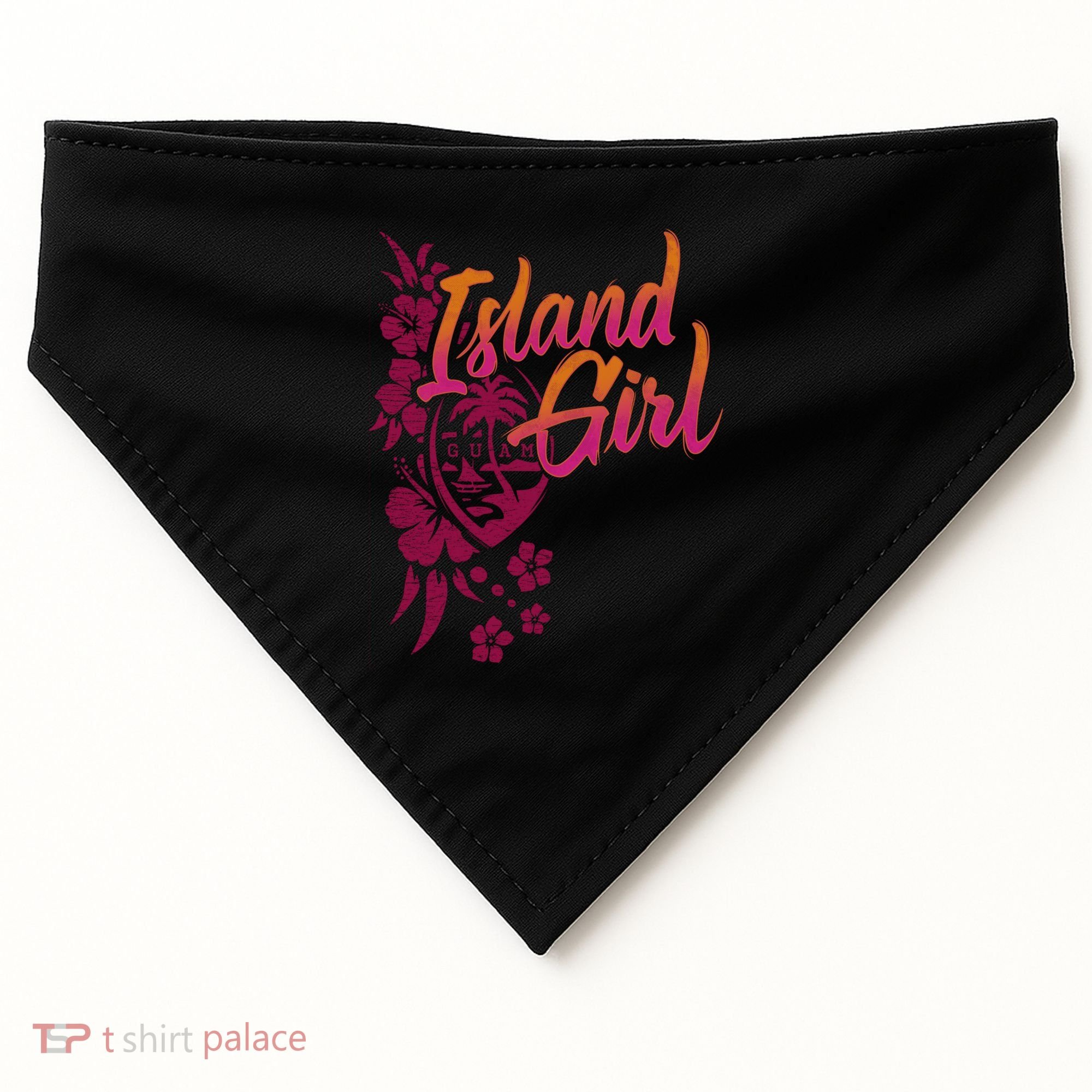 Guam Flower Chamorrita Guam Island Guaian Chamorro Gift USA-Made Doggie Bandana